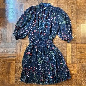 Joie Navy Floral Dress